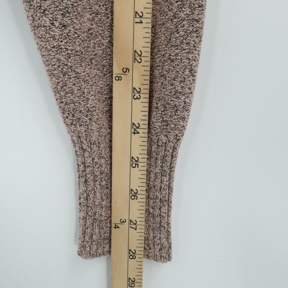 Free People Sweater Womens Medium Rose Gold Knit Wrap Cropped Metallic Shimmer - Picture 6 of 11
